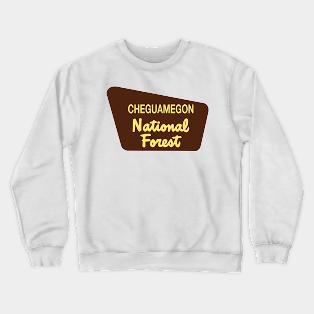 Cheguamegon National Forest Crewneck Sweatshirt by nylebuss